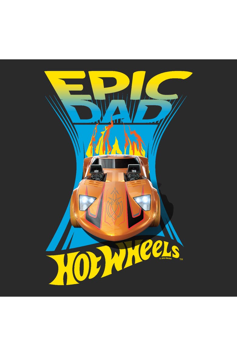 Men's Hot Wheels Twin Mill Epic Dad  Graphic T-Shirt, Alternate, color, Charcoal
