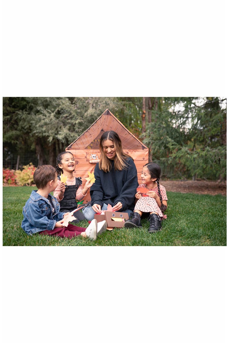 Kids' Indoor Play Clubhouse, Alternate, color, BROWN