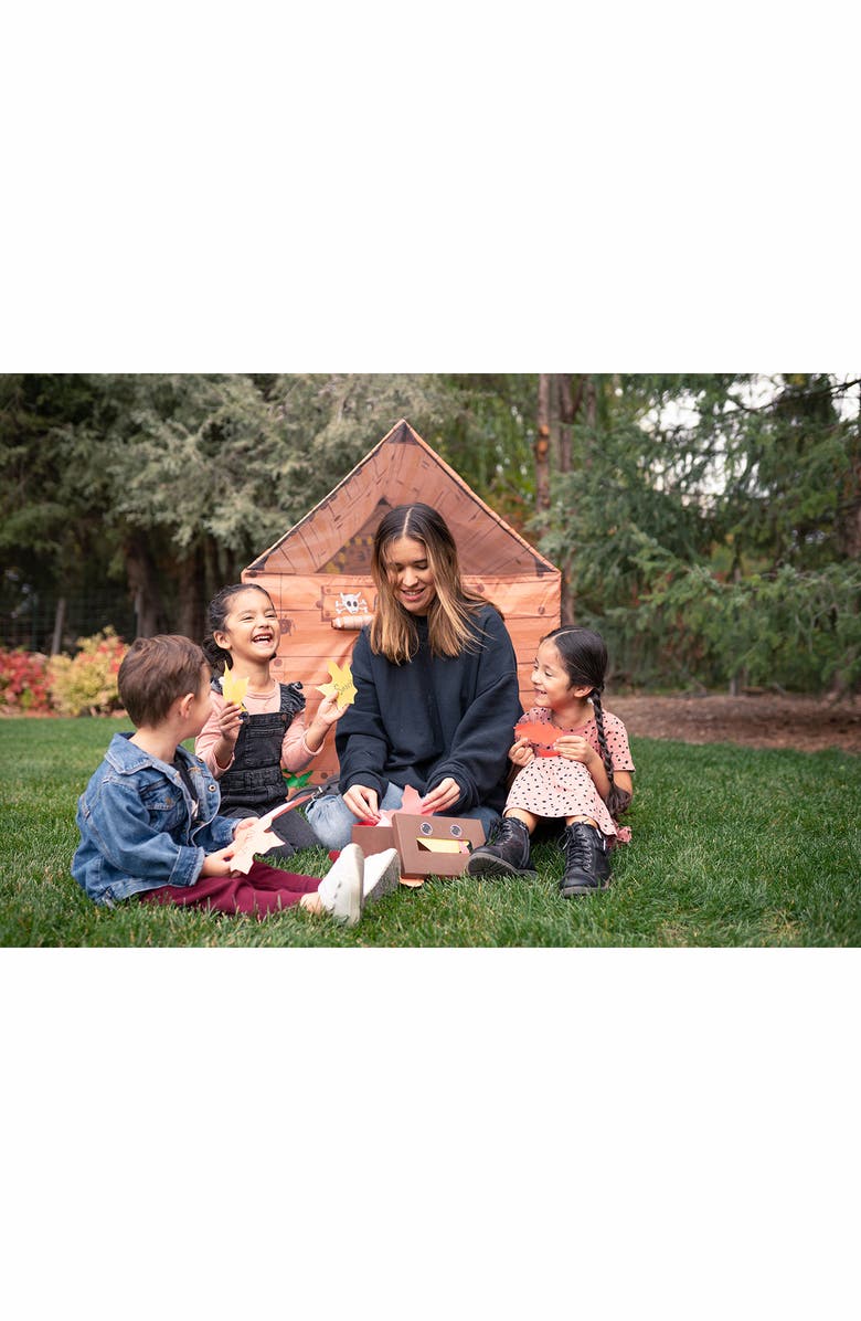 Pacific Play Tents Kids' Indoor Play Clubhouse, Alternate, color, Brown