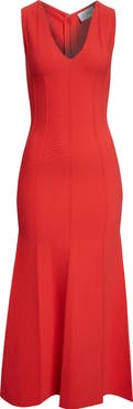 ST. JOHN Odette Valley Knit Midi Dress