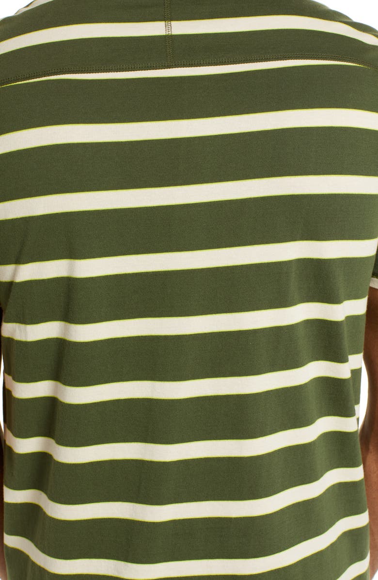 Good Man Brand Stripe Cotton Jersey T-Shirt, Alternate, color, Kombu Green Stripe
