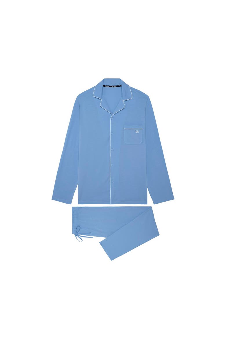 Rafael Long Pajama Set, Main, color, Light Blue