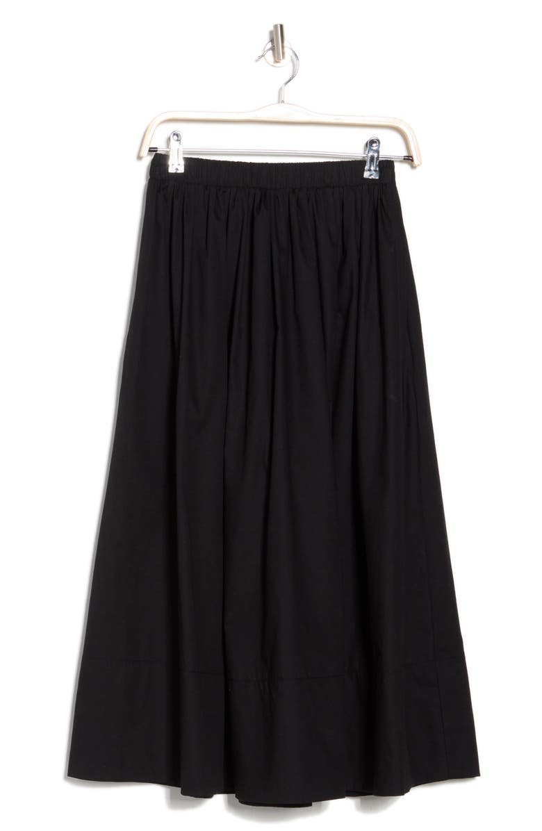 Renee C Poplin Midi Skirt, Alternate, color, 
