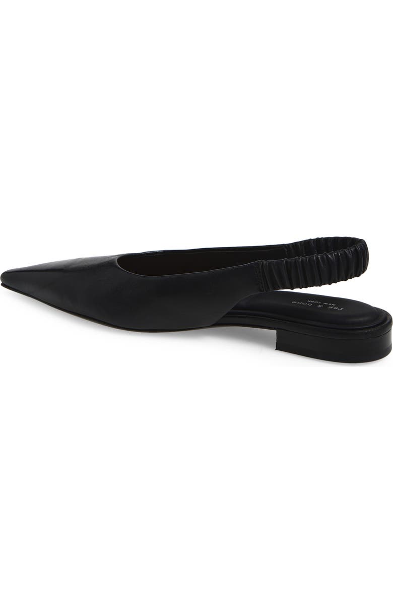 rag & bone Mercer Pointed Toe Slingback Flat, Alternate, color, Black