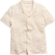 Billy Reid Numajiri Paisley Jacquard Cotton Camp Shirt