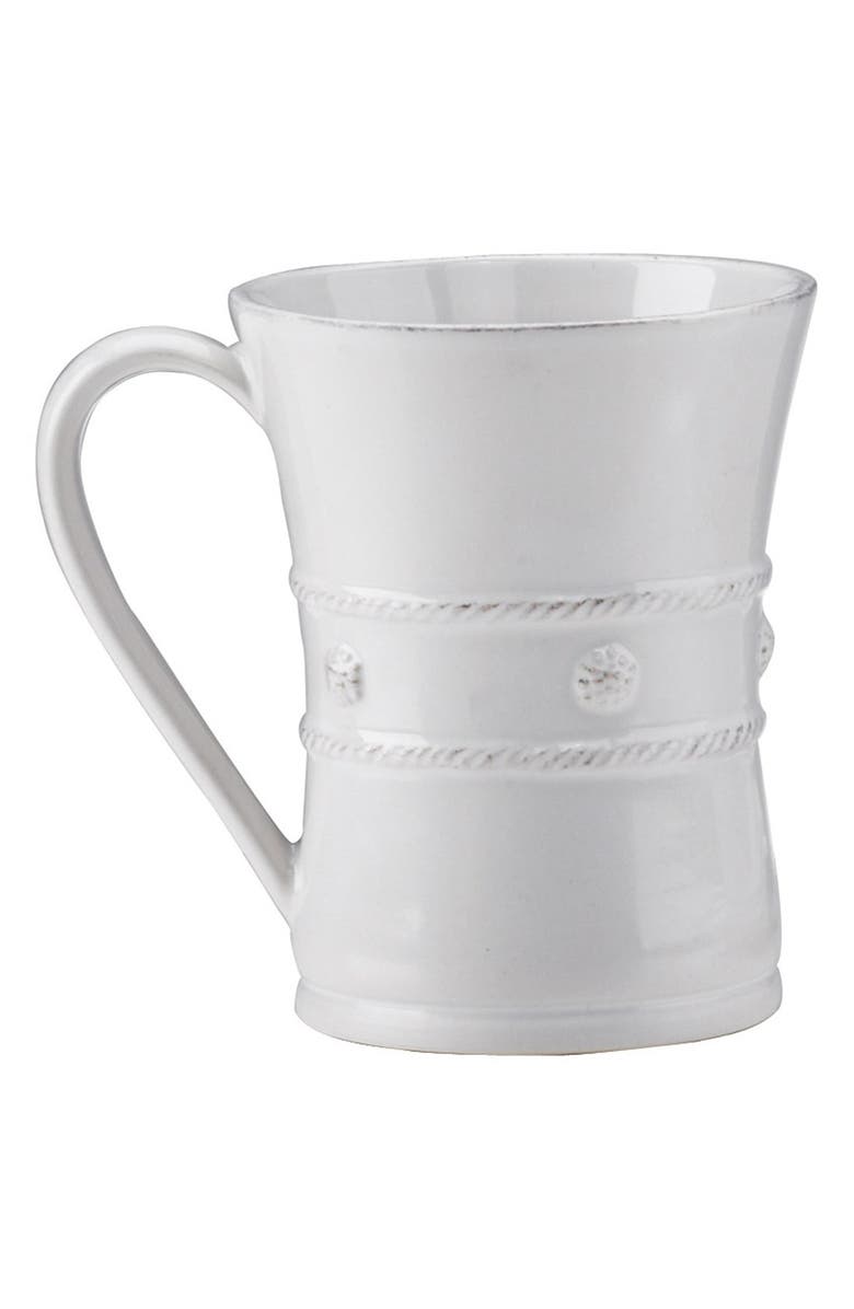 Juliska 'Berry and Thread' Ceramic Coffee Mug, Main, color, Whitewash