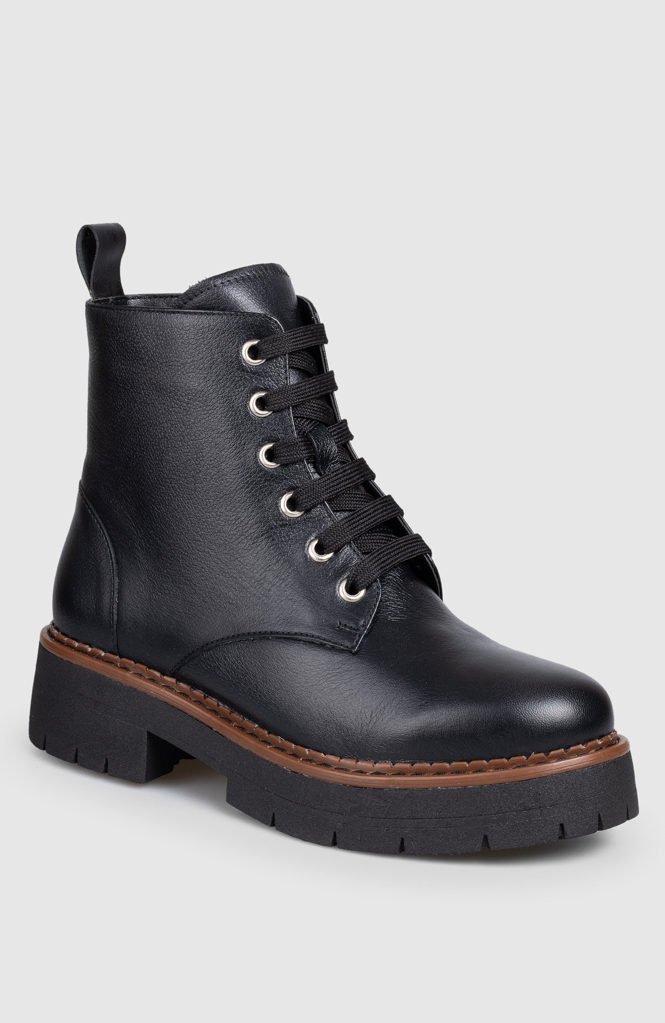 Ibiza Lace Up Bootie, Main, color, Black