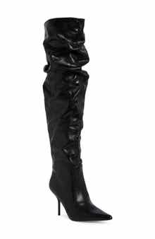 Prettie Faux Leather Over the Knee Boot