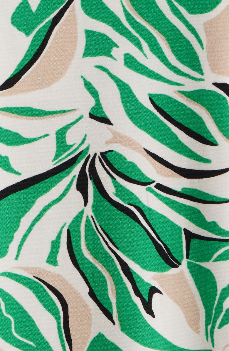 Polo Ralph Lauren Leaf Print Pleat Front Shell, Main, color,