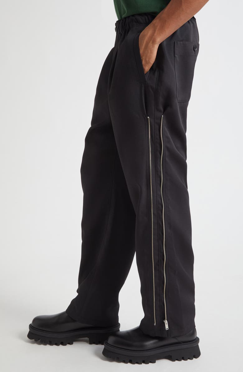 Undercover Side Zip Pull-On Pants, Alternate, color, Black