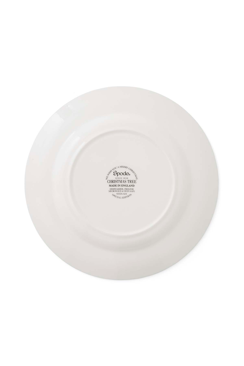Christmas Tree 10.5" Dinner Plate, Alternate, color, Green