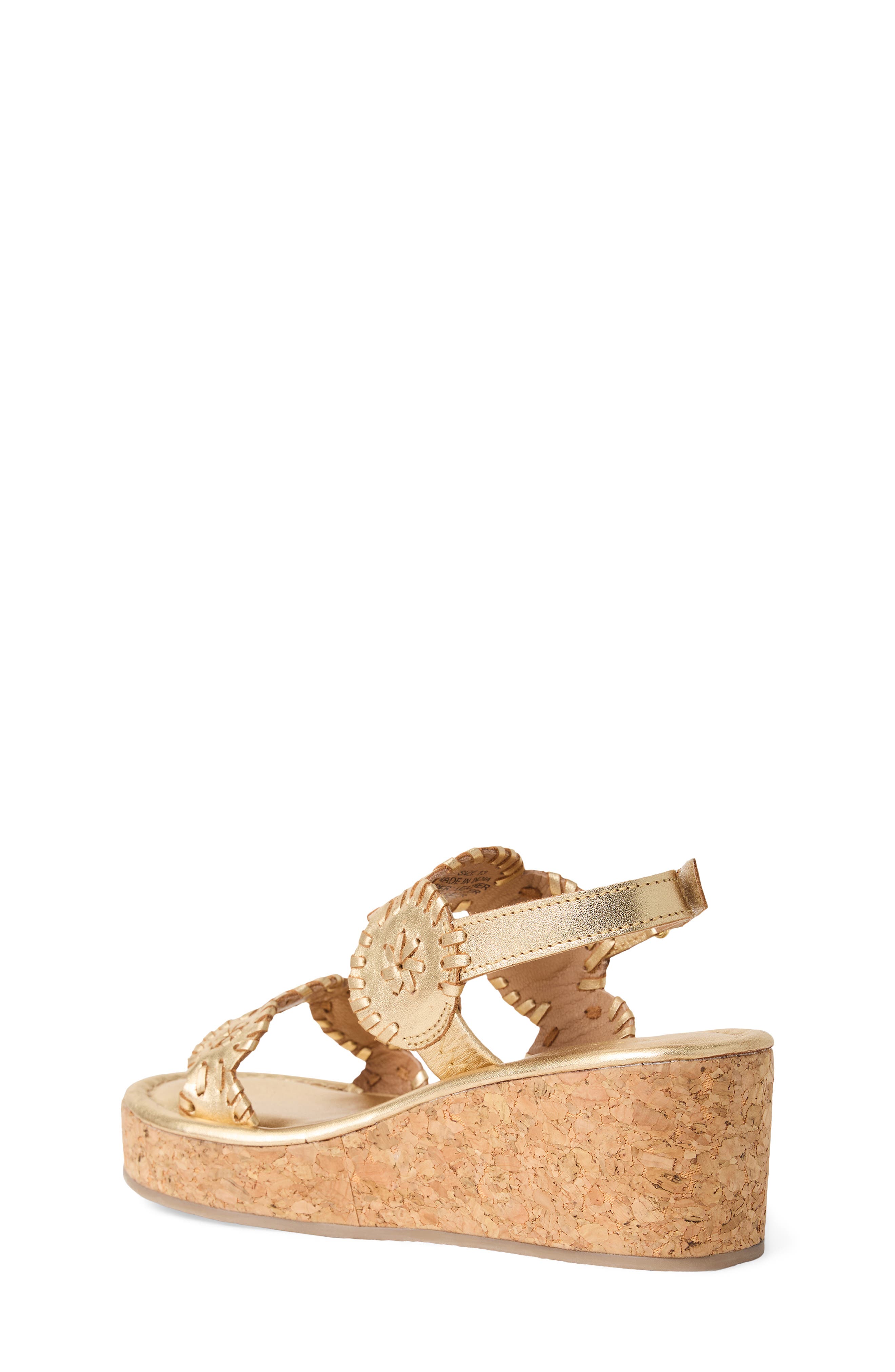 Kids' Lauren Slingback Platform Wedge Sandal, Alternate, color, PLATINUM