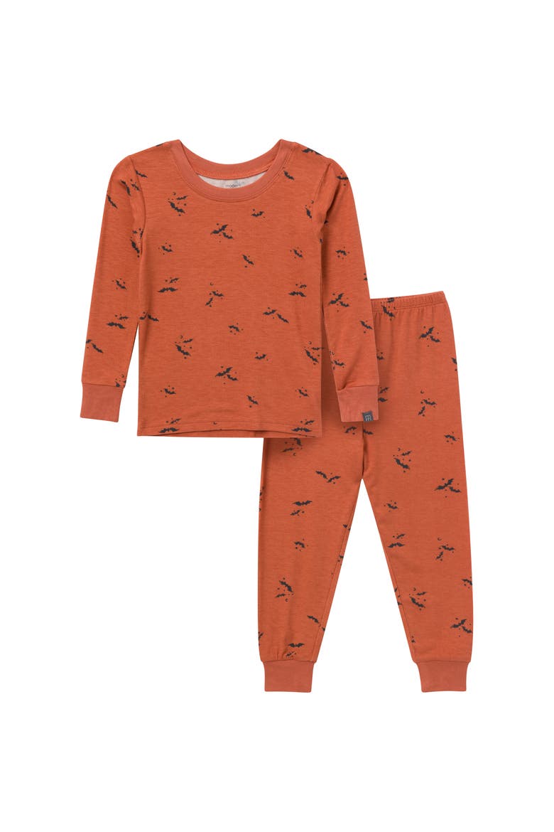 Hacci Sung Fit Footless Pajama Set, Main, color, Autumn Bats