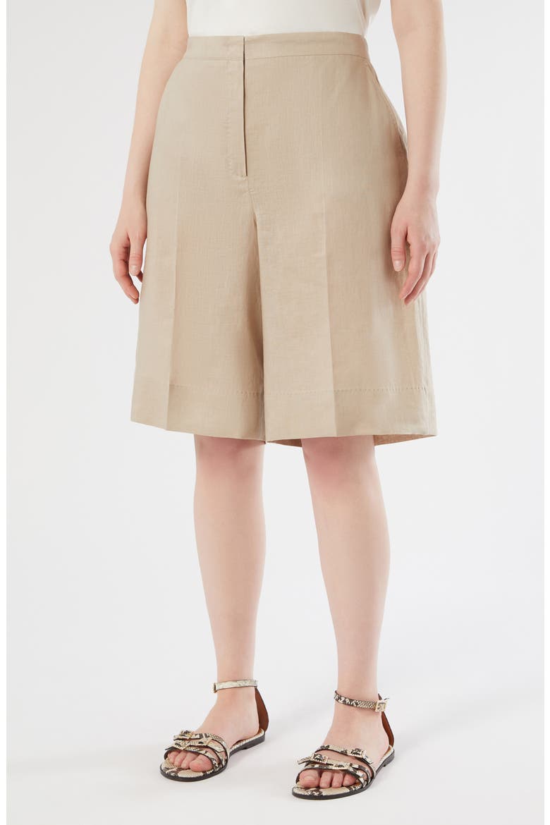Nodino Linen Shorts, Main, color, BEIGE