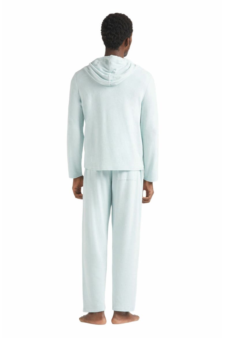Men's Terry Long-Sleeved Hooded T-Shirt, Alternate, color, PACIFIC