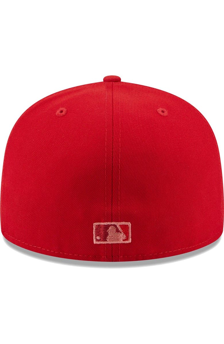 New Era Men's New Era Red Cincinnati Reds Monochrome Camo 59FIFTY Fitted Hat, Alternate, color, 