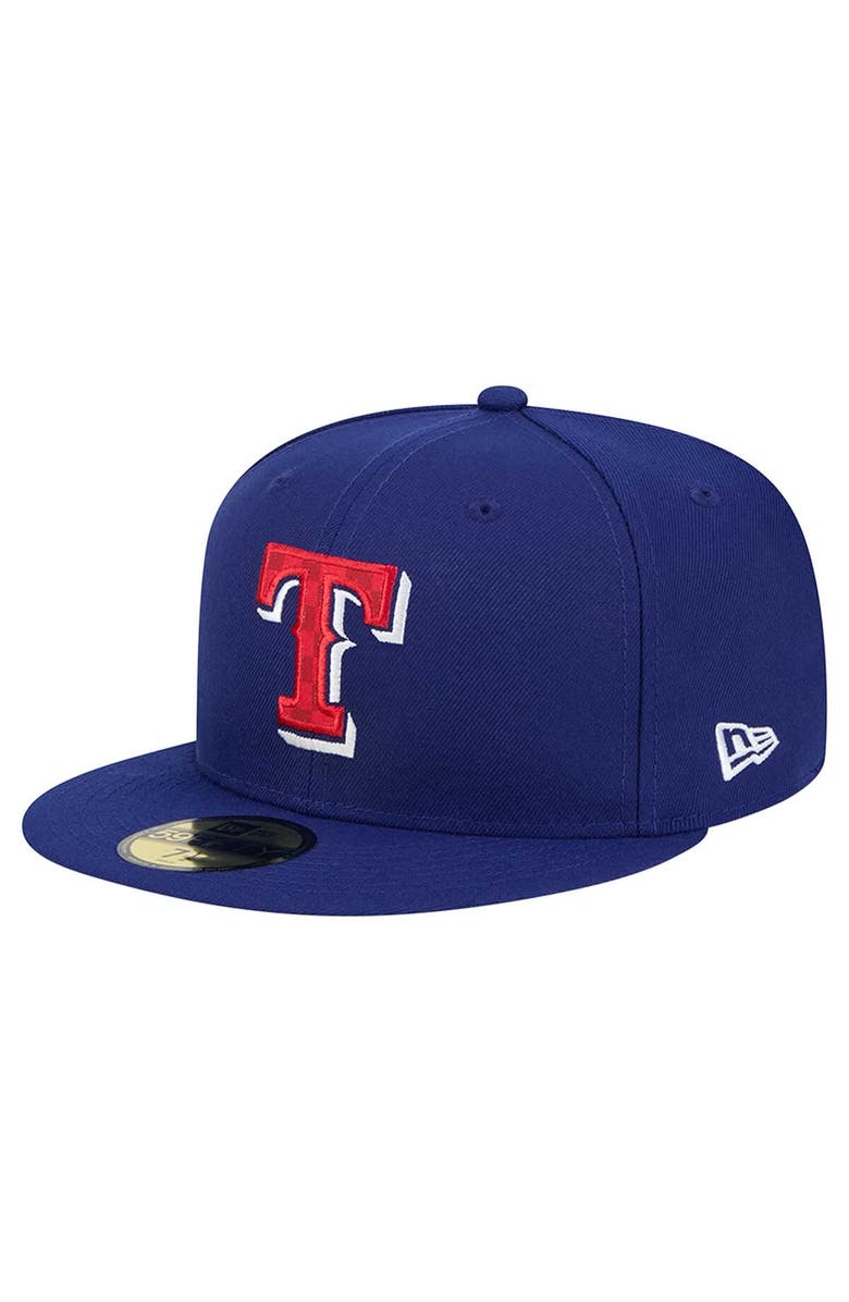 New Era Men's New Era Royal Texas Rangers Checkered Undervisor 59FIFTY Fitted Hat, Main, color, 