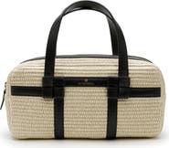 LA PORTEGNA Bibi Jute Bag With Shoulder Strap And Iconic Knots