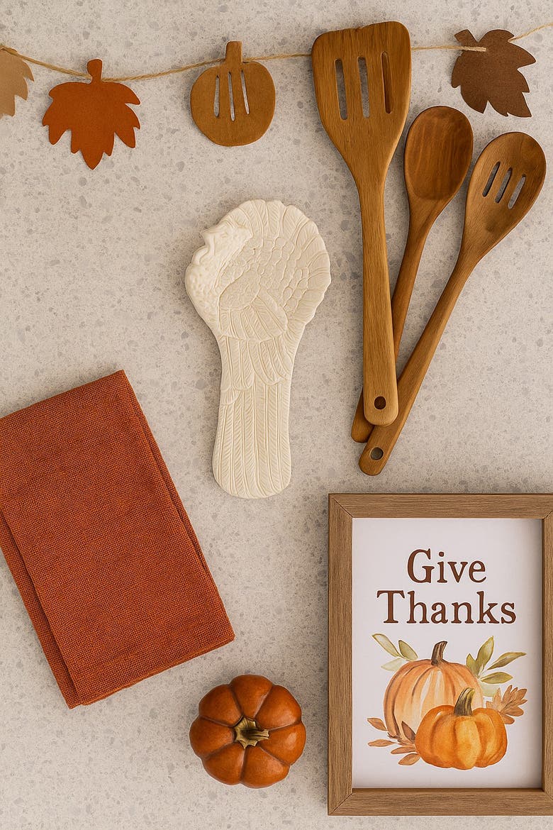 White Turkey Stoneware Thanksgiving Kitchen Spoon Rest 9", Alternate, color, White