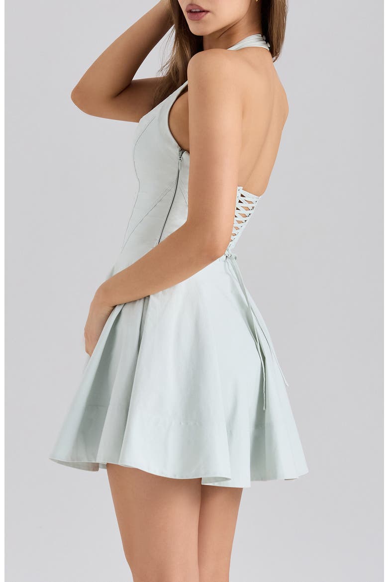 Sasha Halter Minidress, Alternate, color, PISTACHIO