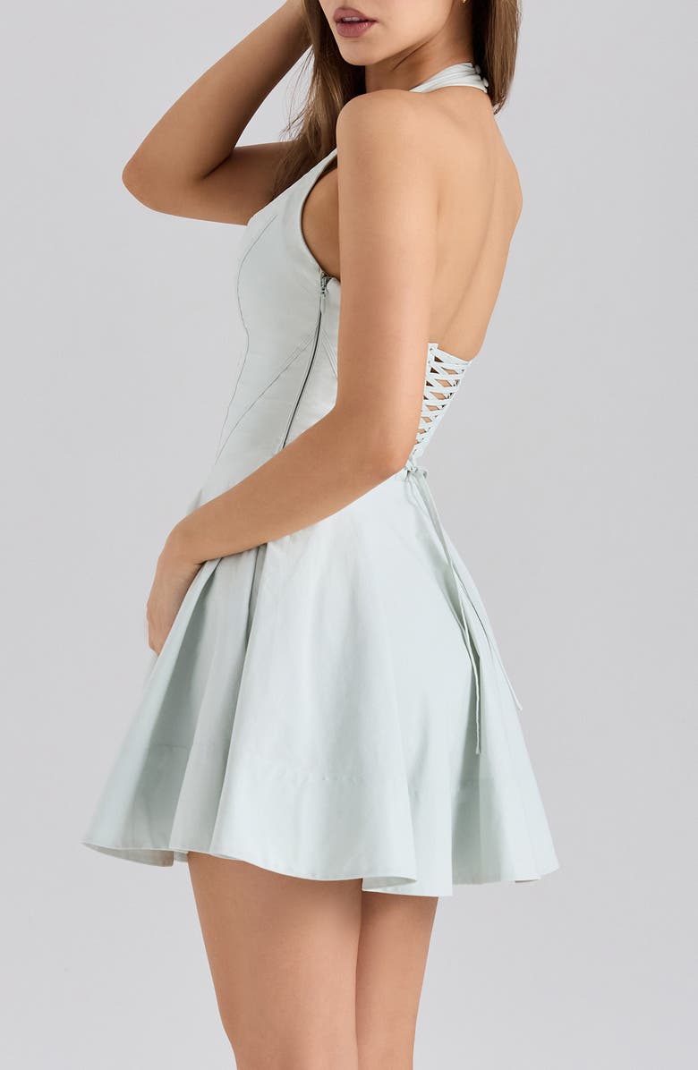 HOUSE OF CB Sasha Halter Minidress, Alternate, color, Pistachio