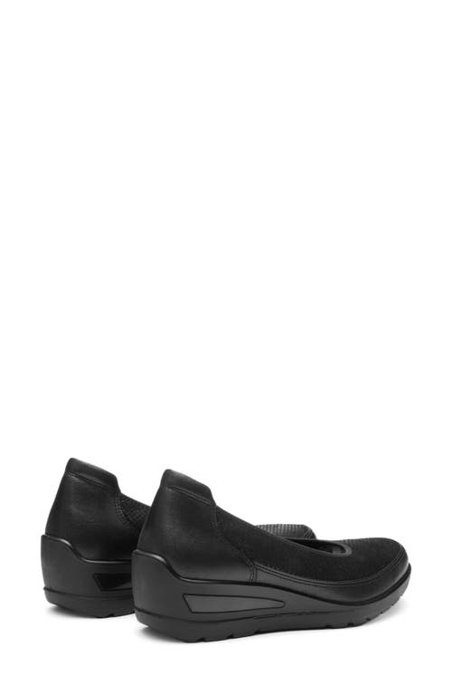 Ara Zinnia Wedge Loafer In Black
