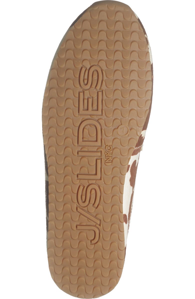 JSlides Paula Genuine Calf Hair Mule, Alternate, color, Brown Cow Print Calf Hair