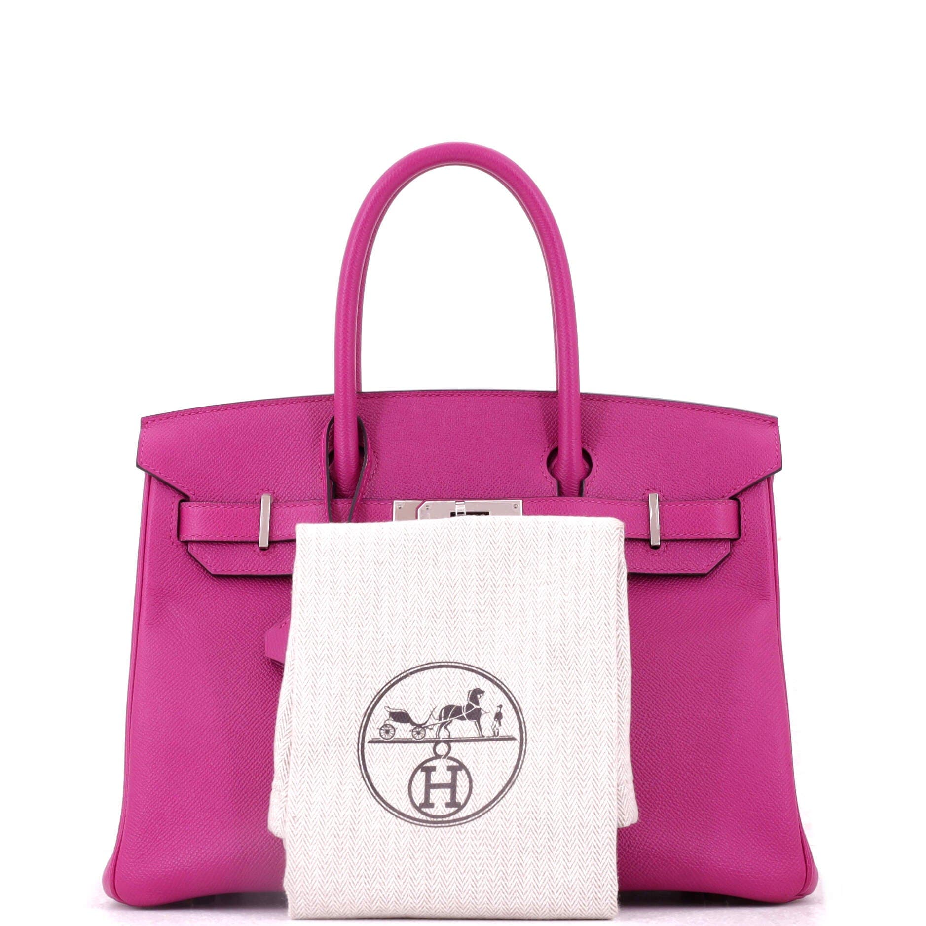 Birkin Handbag Pink Epsom with Palladium Hardware 30, Alternate, color, Pink
