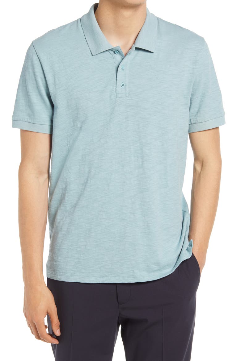 Cotton Slub Jersey Polo, Main, color, REFRESH