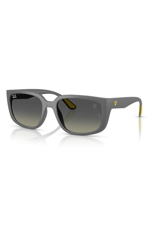 Ray Ban Rb4443m Scuderia Ferrari Collection Sunglasses Matte Grey Frame Grey Lenses 57-19 In Matte Grey