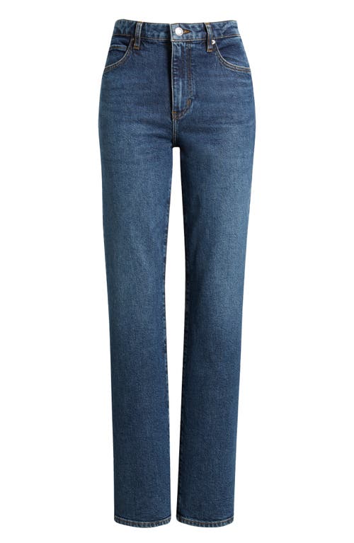 Frame The Ruler High Waist Straight Leg Jeans In Blue