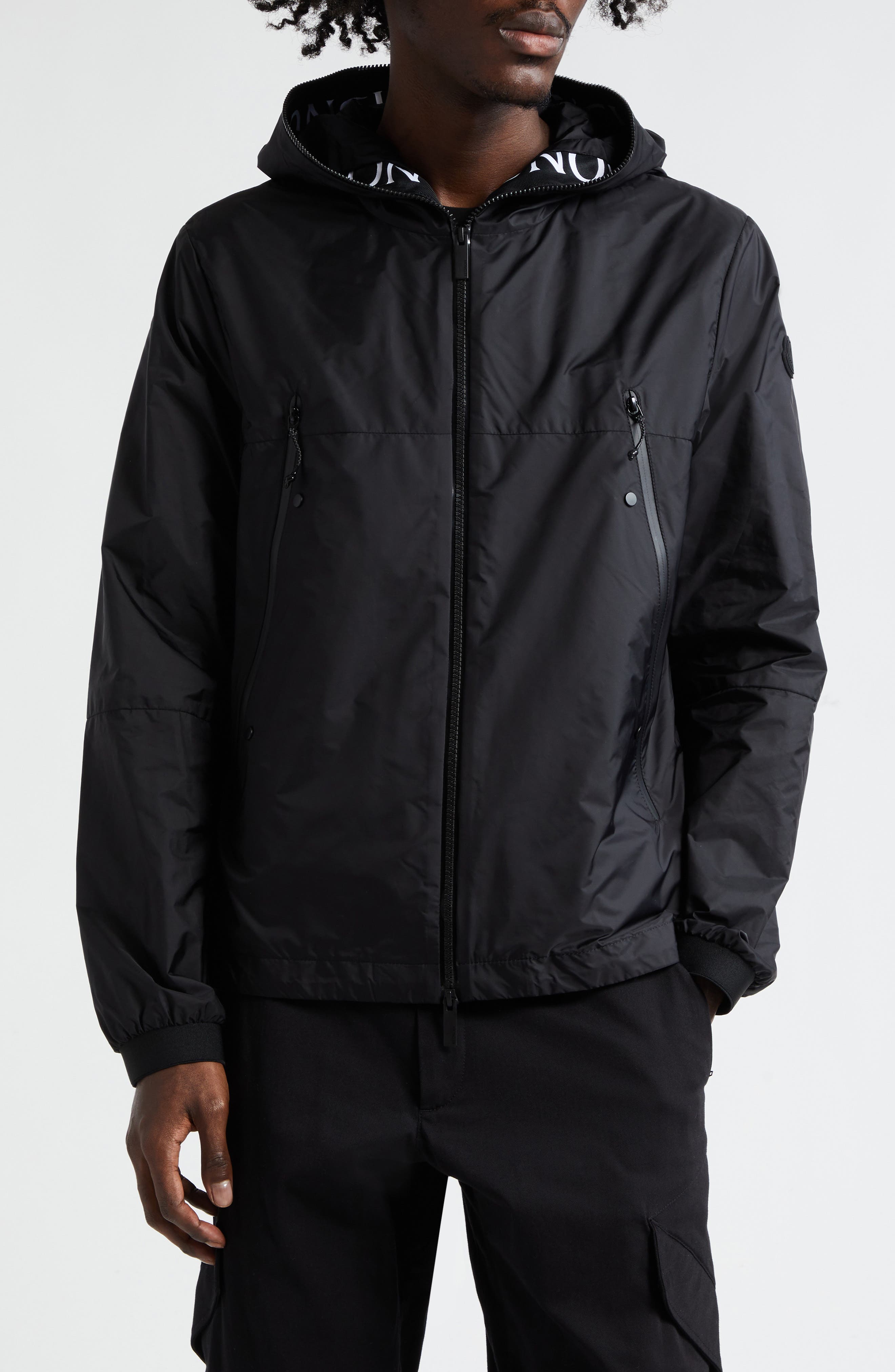 MONCLER JUNICHI フーデッド ブルゾン Junichi Water Repellent Hooded Rain Jacket (Men) | Nordstrom
