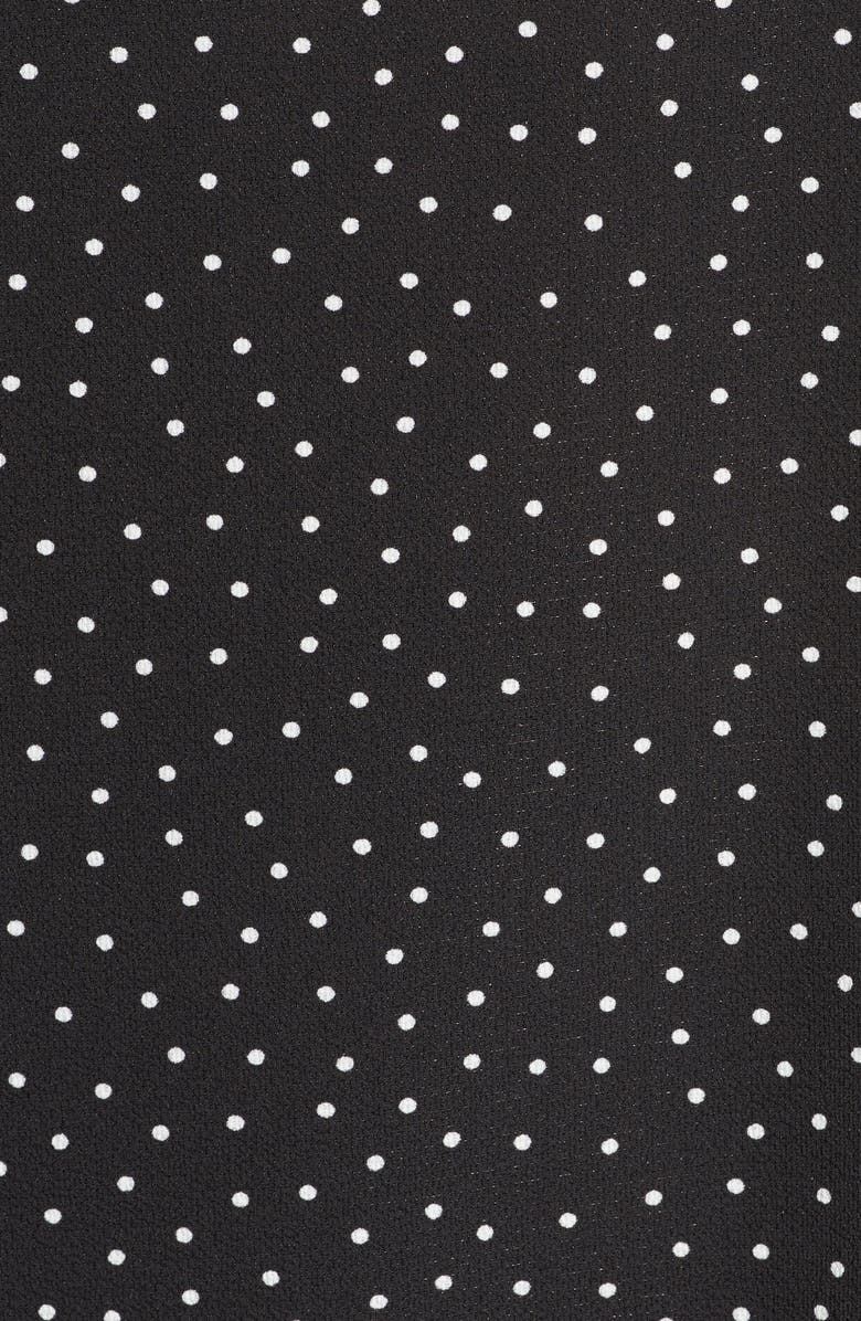 Loveappella Easy Scoop Neck Tank Top, Alternate, color, Black Pindot