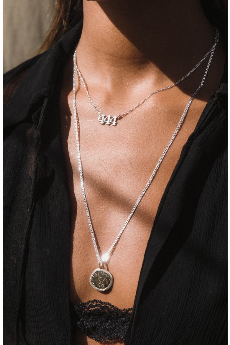 Angel Energy Pendant Necklace, Alternate, color, SILVER - 1