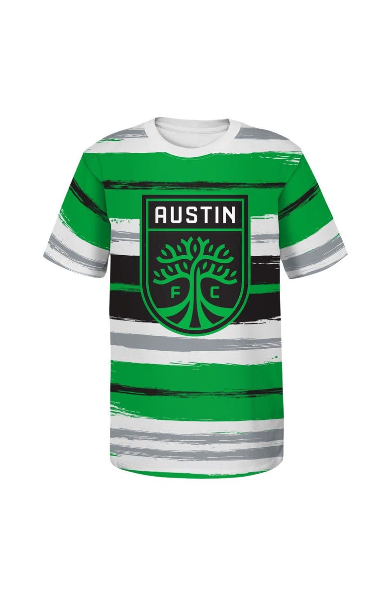 Outerstuff Youth White Austin FC Wing Back T-Shirt, Alternate, color, 