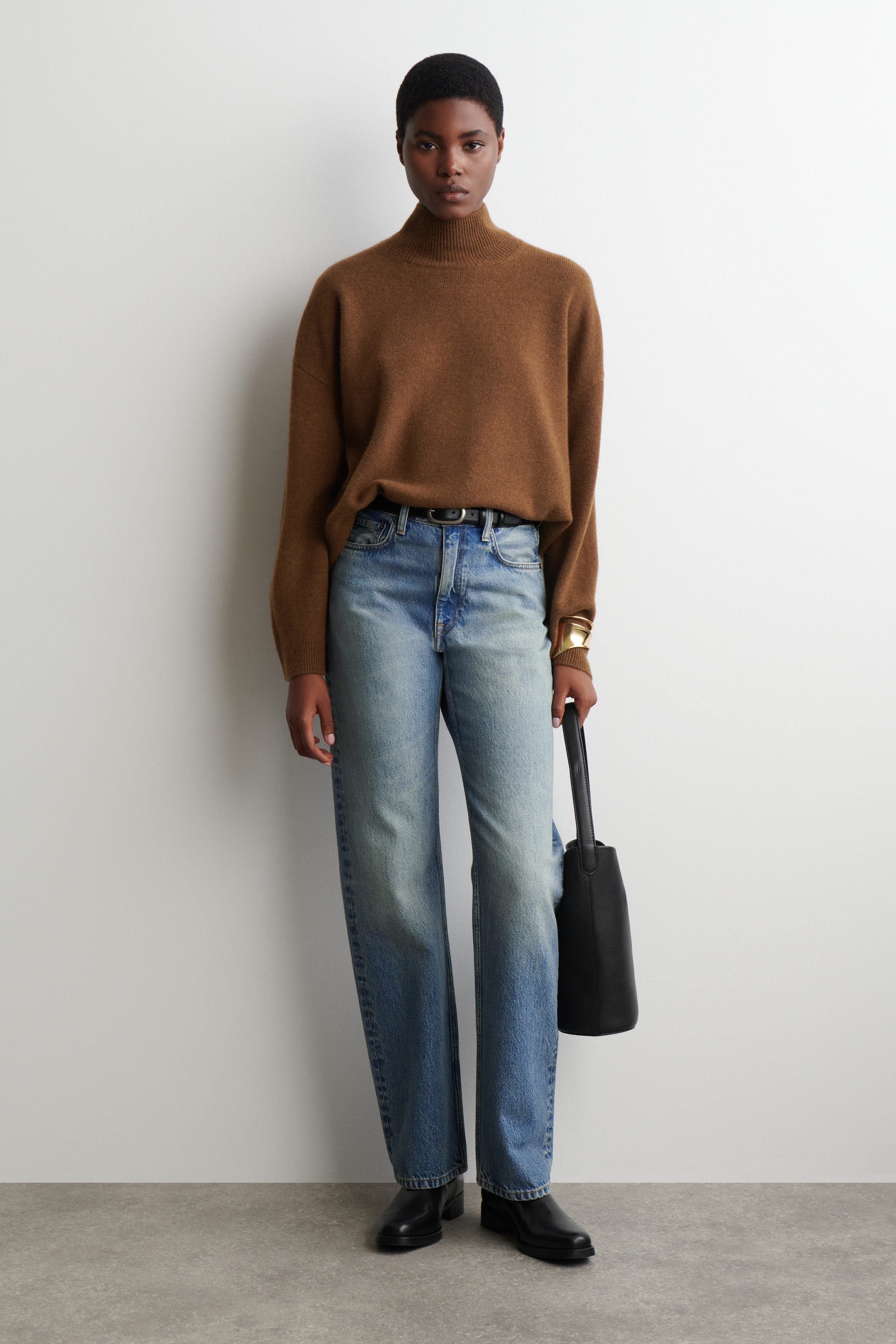 Cashmere Mock-Neck Sweater - image 2