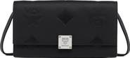 MCM Large Aren Chain Wallet in Embossed Monogram Leather