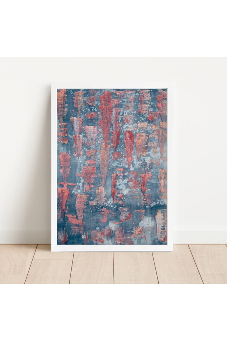 Crystallize Framed Small Print, Alternate, color, Red