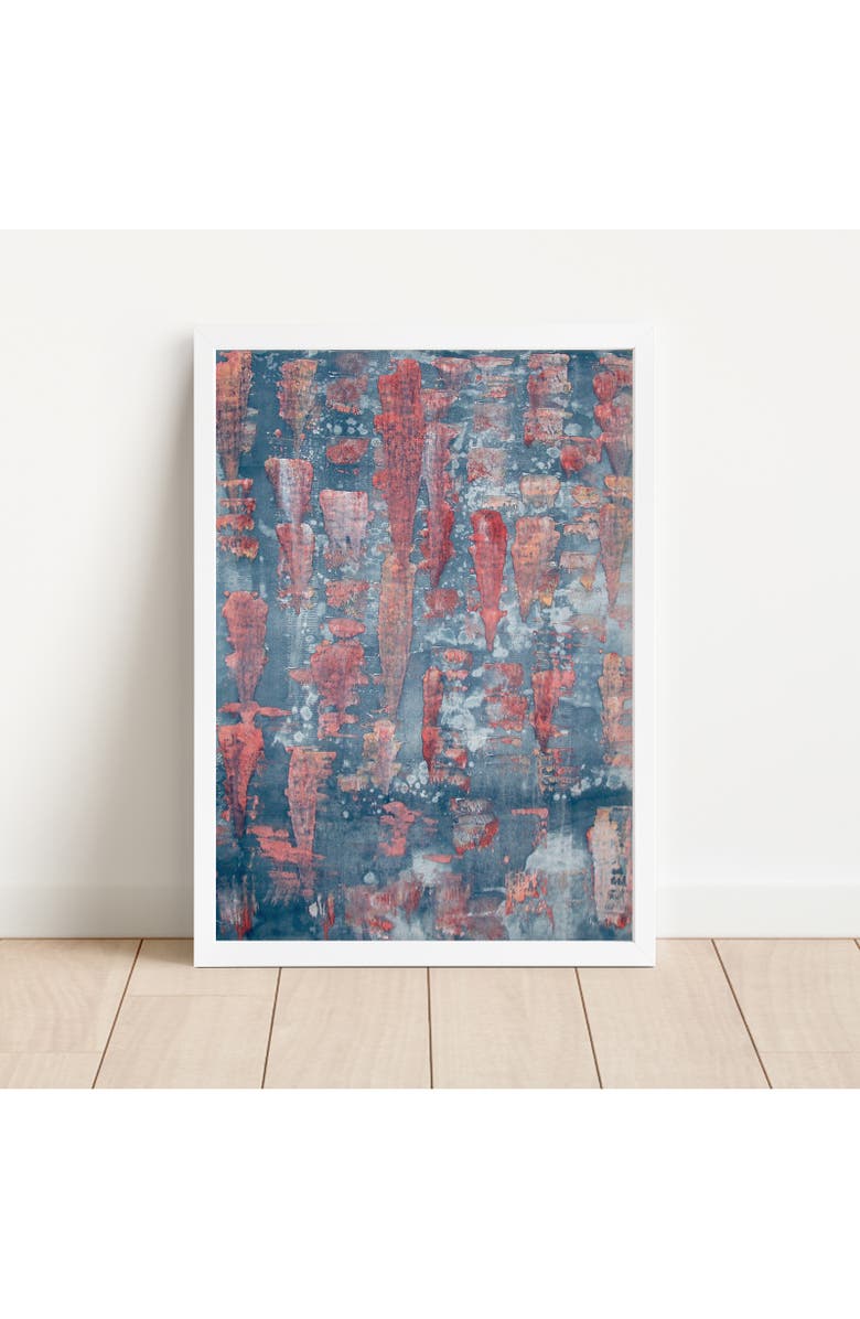 Artxtiles Crystallize Framed Small Print, Alternate, color, Red