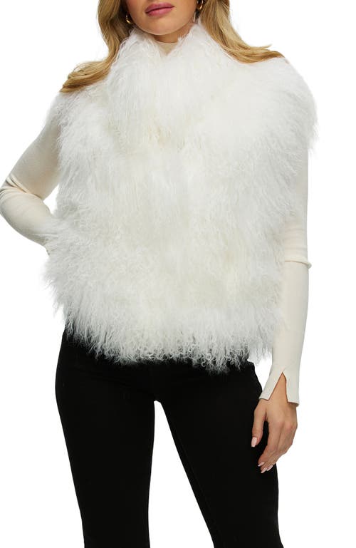 Gorski Select Mongolian Lamb Vest In White