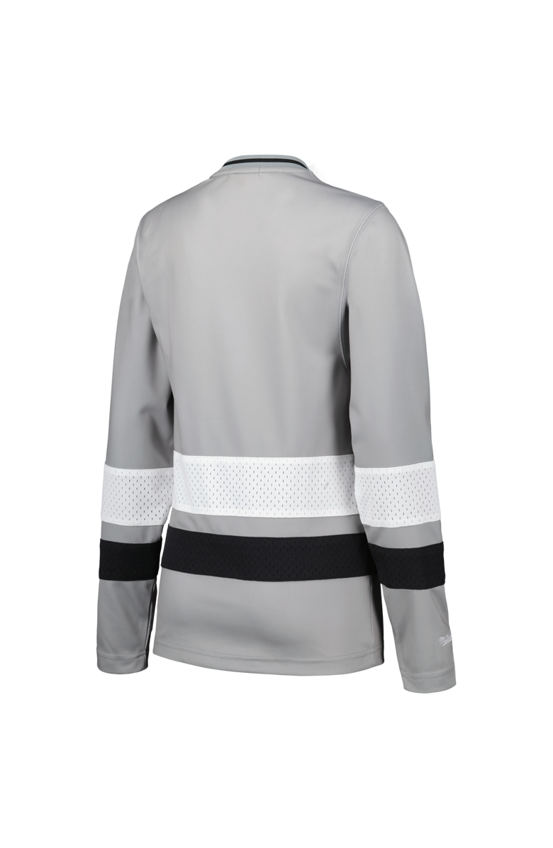 Mitchell & Ness Women's Mitchell & Ness Silver Las Vegas Raiders Big Face 7.0 Long Sleeve Jersey T-Shirt, Alternate, color, Silver