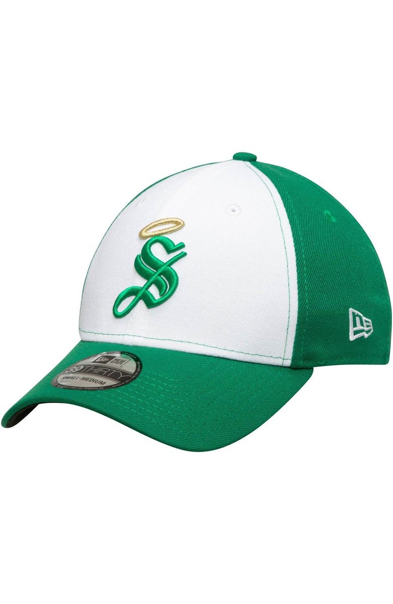 New Era Men's New Era White Santos Laguna International Club Basic 39THIRTY Flex Hat, Alternate, color, 
