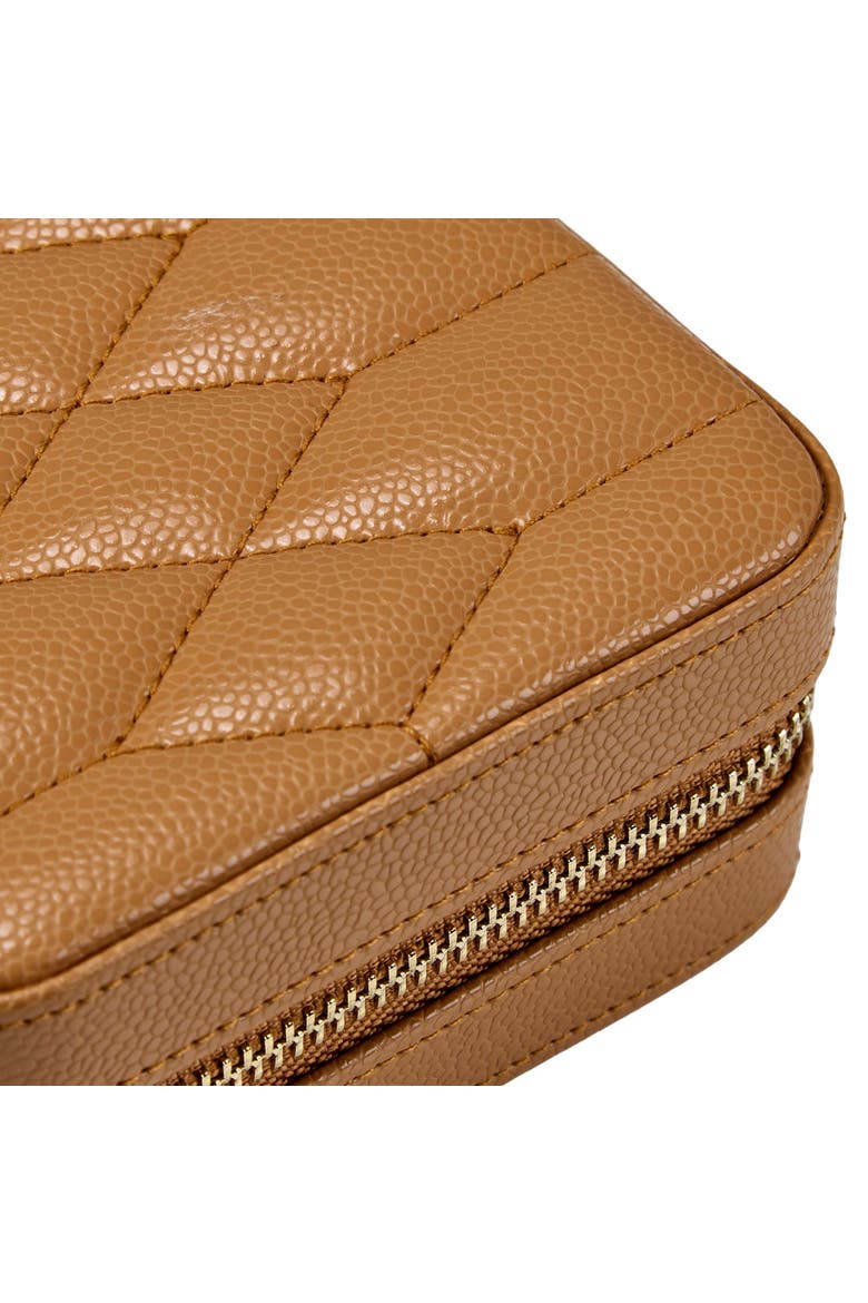 Lauren Zip Travel Case, Alternate, color, Caramel