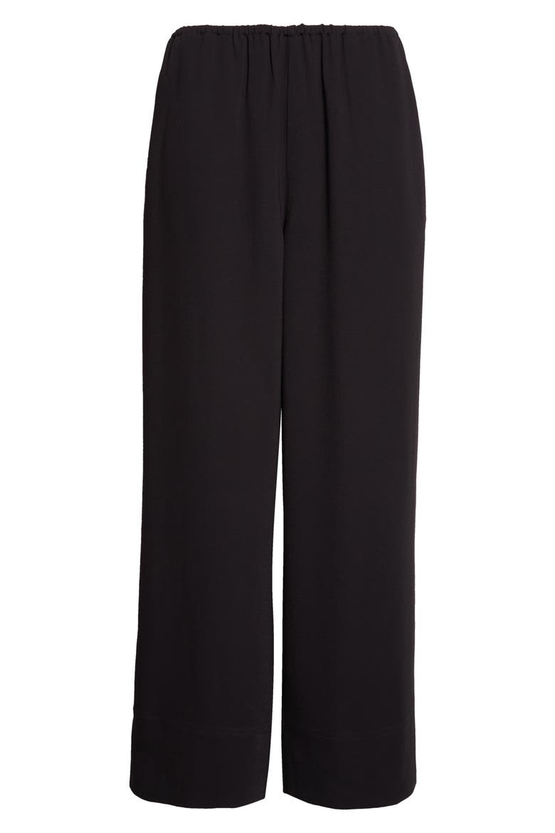 Lounge Wide Leg Trousers, Main, color, BLACK