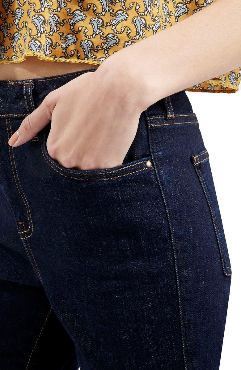 Topshop Moto Flare Jeans, Alternate, color,