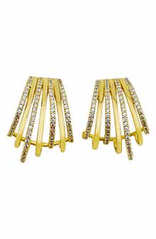 Panacea Multi Row J Hoop Earrings