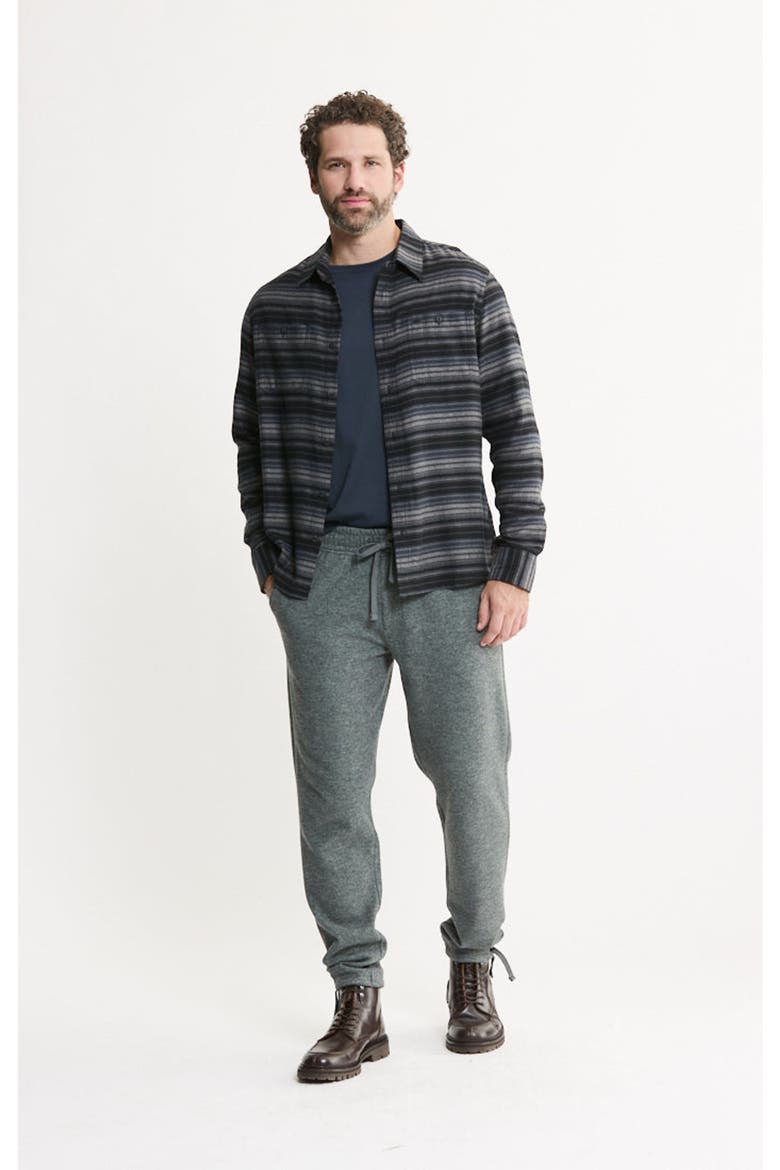 Rye Soft Touch Flannel Workshirt, Alternate, color, Black