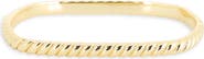 NORDSTROM RACK Demi Fine Twisted Rectangular Bangle Bracelet