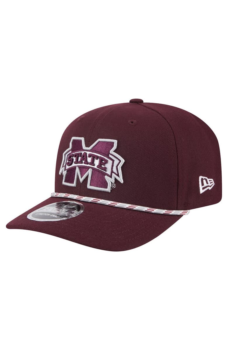 New Era Men's New Era Maroon Mississippi State Bulldogs Game Day Multi-Rope 9SEVENTY Stretch-Snap Hat, Main, color, Maroon
