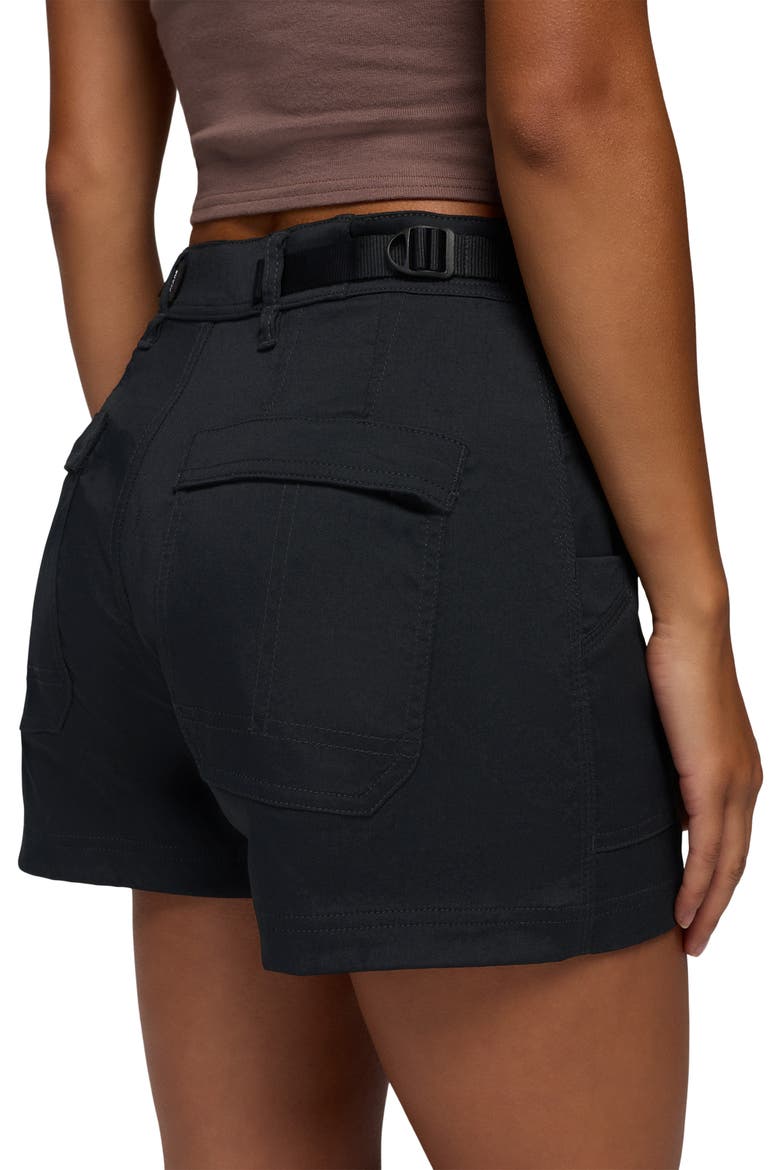 Stretch Zion Cargo Shorts, Alternate, color, BLACK